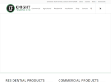 Tablet Screenshot of knight-fencing.co.uk